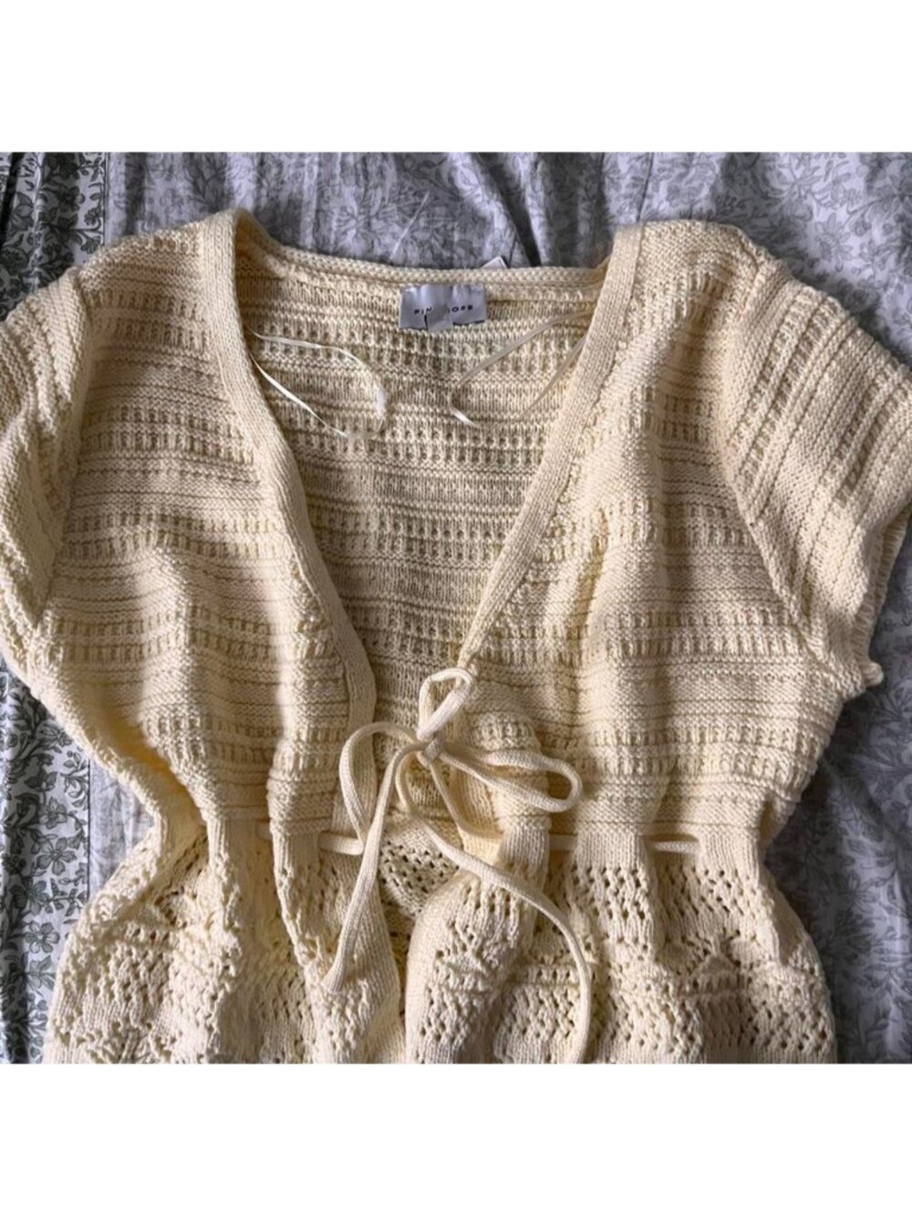 Yellow tie sweater; never worn (size large)